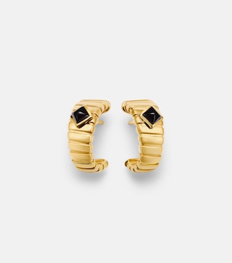 Orecchini Bvlgari Tubogas in oro 18kt con onice | Bvlgari