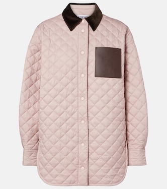 Anagram quilted leather-trimmed jacket | Loewe
