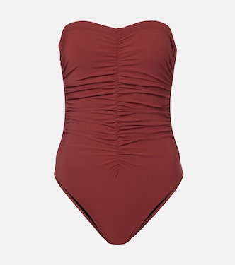 Basics ruched bandeau swimsuit | Karla Colletto