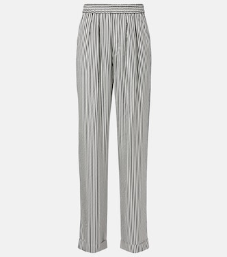 Striped silk straight pants | Tom Ford