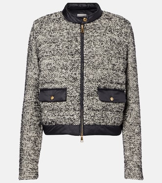 Down-paneled wool-blend jacket | Moncler