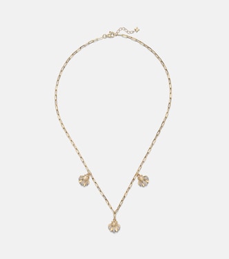 Collier 3 Petite Venus Shell en or 14 ct (585/1000) avec diamants | Mateo