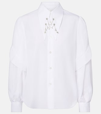 Embellished cotton shirt | Noir Kei Ninomiya