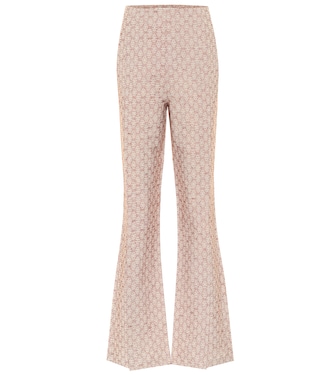 Cotton-blend jacquard flared pants | Acne Studios