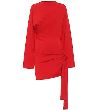 Tab stretch-cotton minidress | Balenciaga