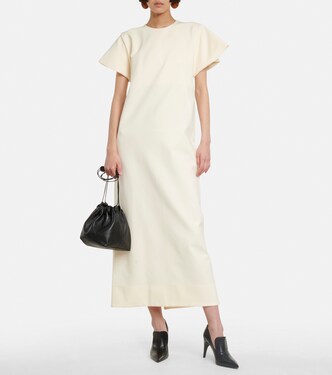 فستان طويل من الكريب السترتش | Jil Sander