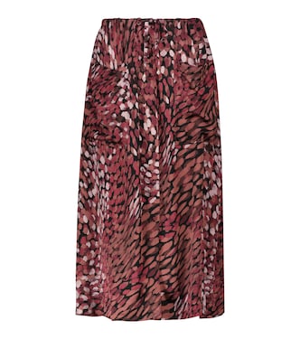 Falda midi Tandy de tiro alto estampada | Altuzarra