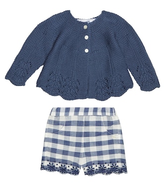 Bébé – Ensemble cardigan et short en coton | Tartine et Chocolat