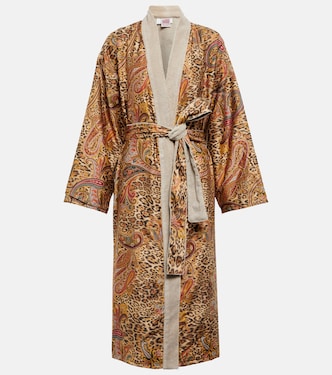 Doubled Kimono cotton bathrobe | Etro