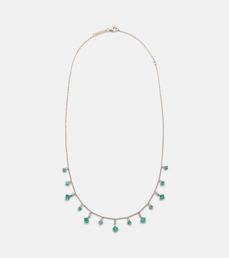Halskette aus 18kt Gelbgold mit Diamanten und Smaragden | Suzanne Kalan
