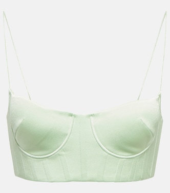 Bralette Hart aus Crêpe | Alex Perry