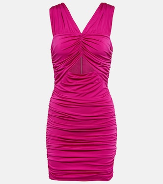 Bayana ruched cutout minidress | LoveShackFancy