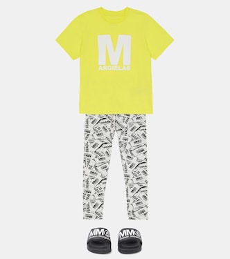 로고 코튼 저지 티셔츠 | MM6 Maison Margiela Kids
