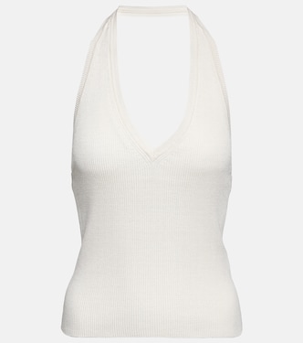 Top Ivey de seda con cuello halter | Nili Lotan