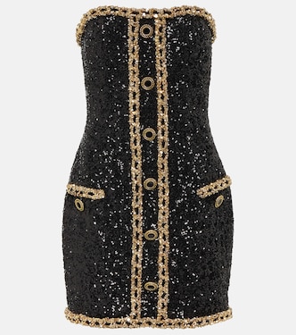 Miniabito a fascia con paillettes | Balmain