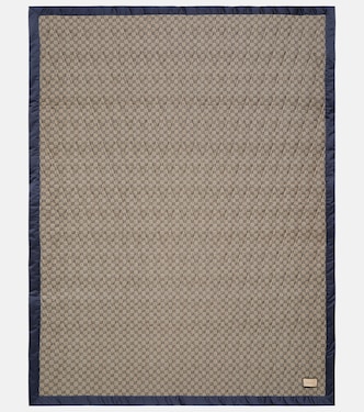 GG quilted satin-trimmed blanket | Gucci