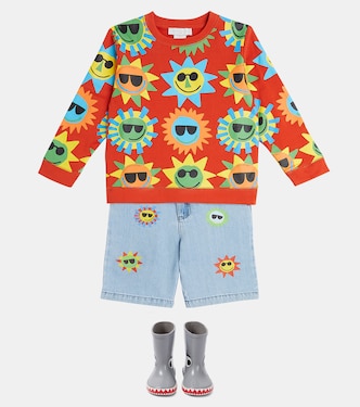 Sudadera de jersey de algodón estampada | Stella McCartney Kids