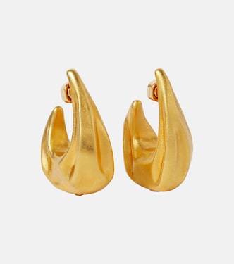 Olivia Medium gold-plated hoop earrings | Khaite