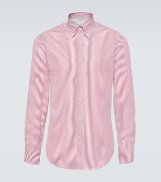 Camicia in cotone a righe | Brunello Cucinelli