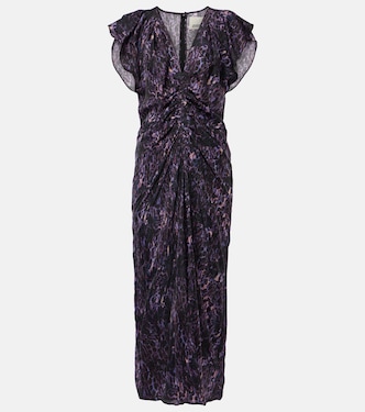 Lyndsay printed gathered midi dress | Isabel Marant