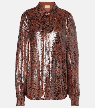 Hemd mit Pailletten | Dries Van Noten