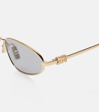 Logo oval sunglasses | Miu Miu