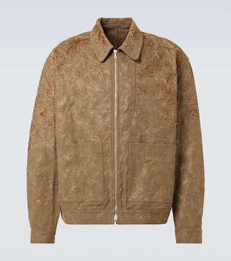 Floral lamé cotton blouson | Dries Van Noten