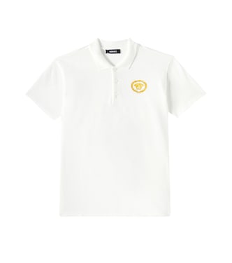 Medusa cotton piqué polo shirt | Versace Kids