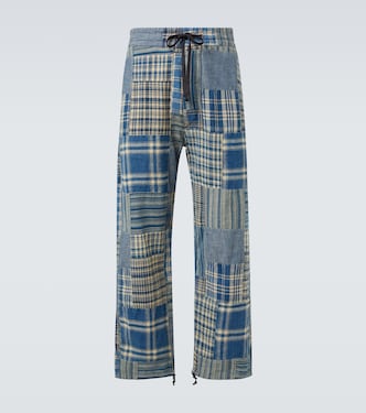 Patchwork cotton and linen pants | RRL