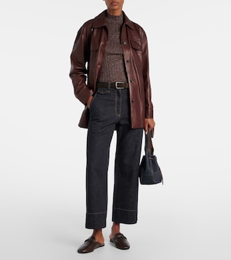 Ribbed-knit cashmere and silk-blend top | Brunello Cucinelli