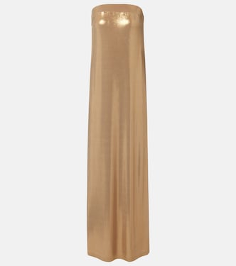 Glitter strapless gown | Norma Kamali