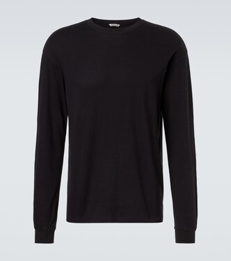 Longsleeve aus Baumwoll-Jersey | Auralee