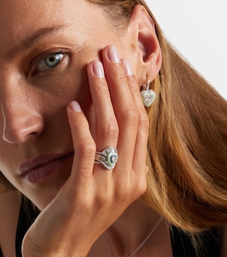 18kt white gold ring with diamonds | Kamyen