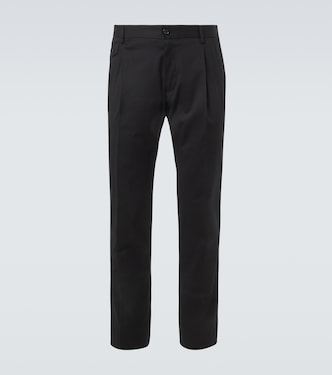Cotton straight pants | Dolce&Gabbana