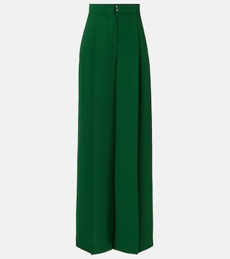 Weite High-Rise-Hose Laccato aus Cady | Max Mara