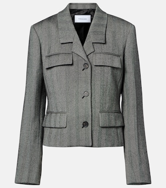 Herringbone wool-blend blazer | Ferragamo