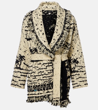 Ocean Whispers fringed wool-blend cardigan | Alanui