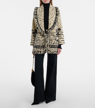 Ocean Whispers fringed wool-blend cardigan | Alanui