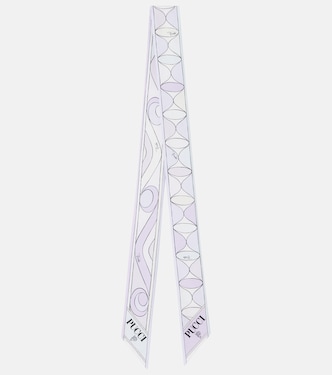 Manuba and Moiré silk twill scarf | Pucci