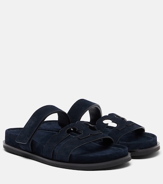 Pantoletten Ines aus Veloursleder | Tory Burch