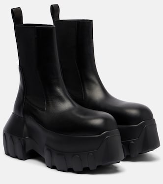 Bottines Beatle Mega Tractor en cuir | Rick Owens