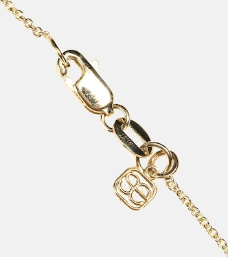 Collier doré et diamants blancs Mini Evil Eye 14 ct | Sydney Evan