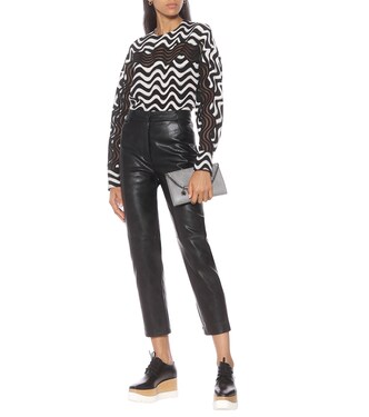 Blusa Illusion a stampa in seta | Stella McCartney
