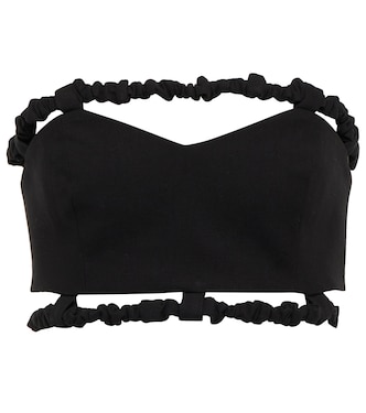 Sleeveless crop top | Ganni