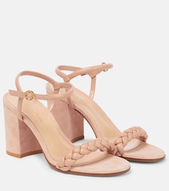 Sandalen Cruz 80 aus Leder mit Veloursleder | Gianvito Rossi