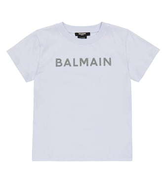 T-Shirt aus Baumwoll-Jersey | Balmain Kids