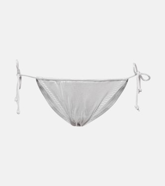 Bikini triangular metálico | Norma Kamali
