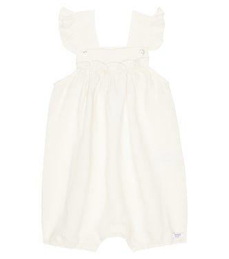 Baby - Jumpsuit corta Sas in misto lino | Donsje