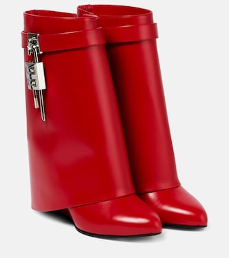 Shark Lock leather ankle boots | Givenchy