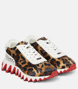 Sneakers Loubishark in raso con pelle | Christian Louboutin